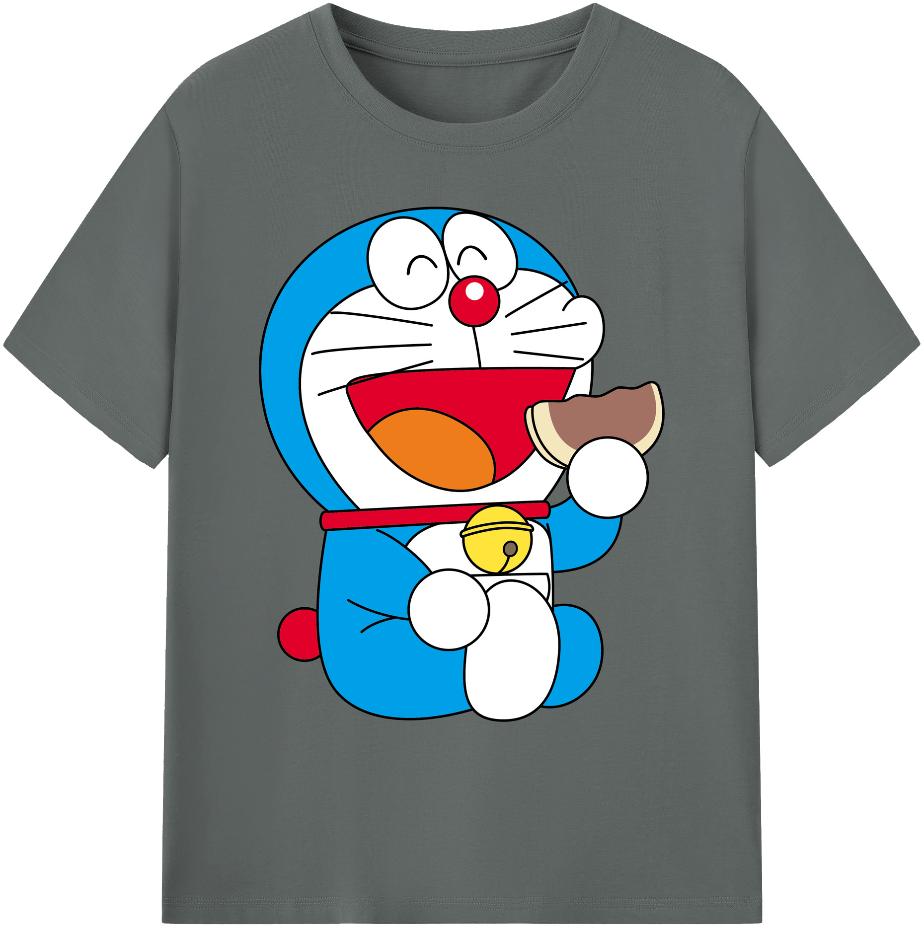 （画像用） ドラえもん Doraemon 綿100％ メンズ半袖Tシャツ｜肌触りやわらか＆通気性